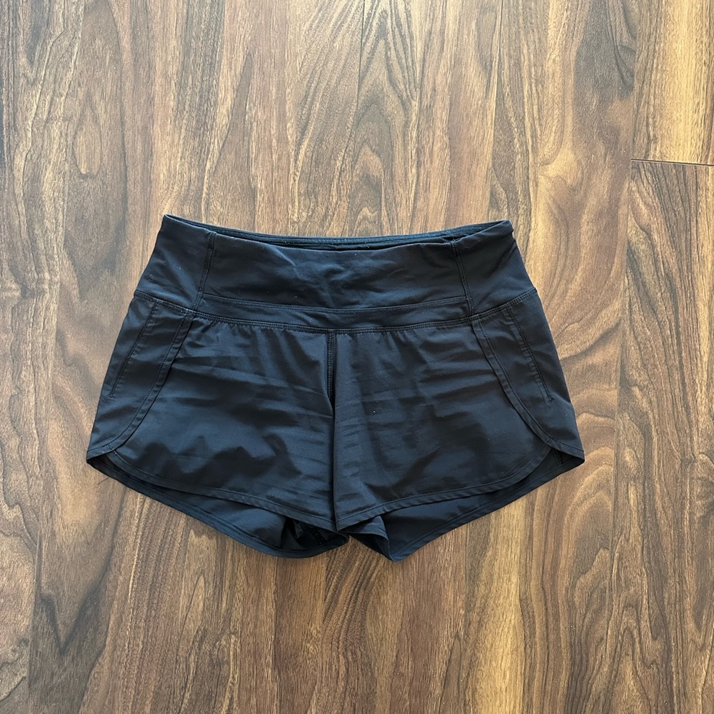 Lululemon Speed Up Black Lined Short